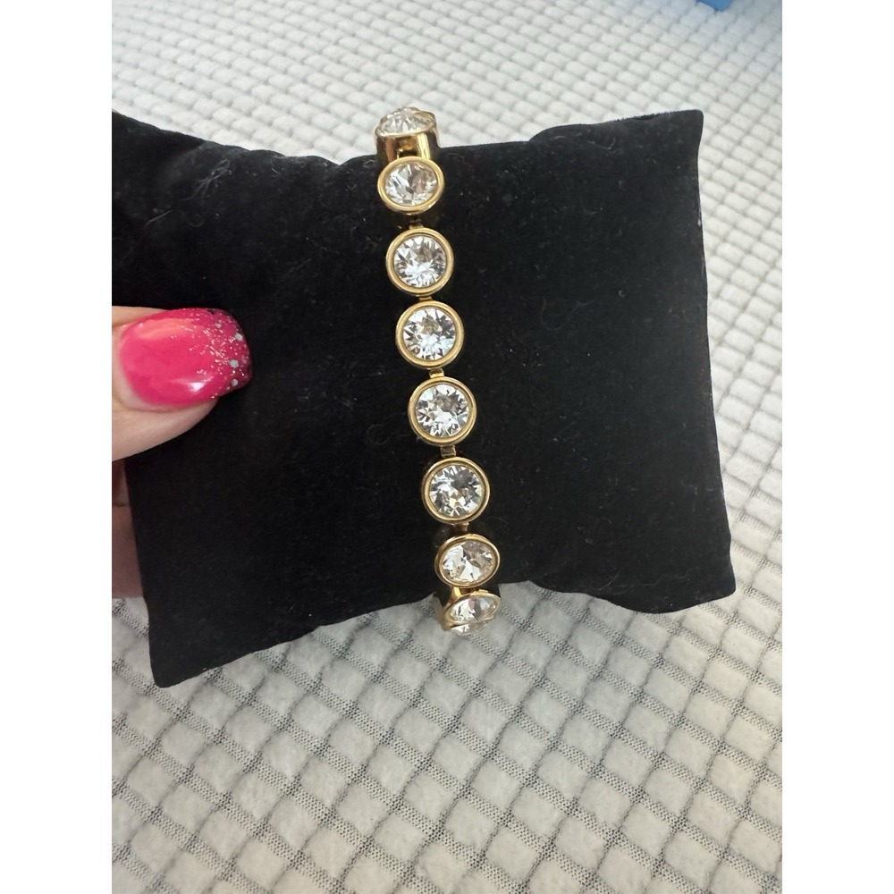 Touchstone Crystal Golden Crystal Ice Bracelet BNIB 7.25"